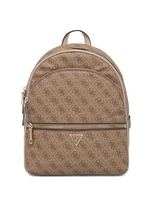 Guess Usa Monogram-Pattern Zip-Around Backpack