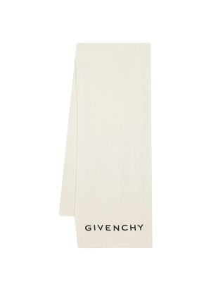 Givenchy Logo-Embroidered Knitted Scarf