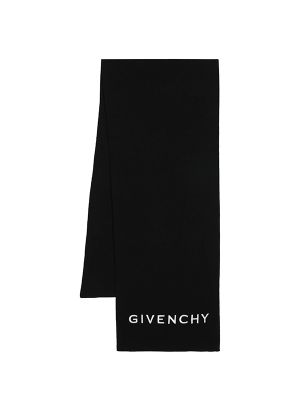 Givenchy 4G-Embroidered Wool Scarf