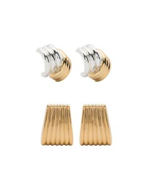 Heaven Mayhem Sculpted Elegance Earrings Duo