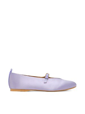 JW Anderson Satin Side-Strap Ballerina Shoes