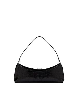 Jacquemus A Clutch Ovalo Crocodile-Embossed Shoulder Bag