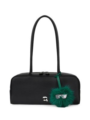 Karl Lagerfeld Ikon Pebble Elongated Shoulder Bag