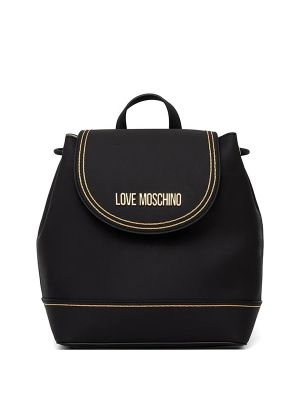 Love Moschino Logo-Plaque Contrast-Stitch Backpack