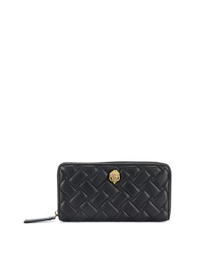 Kurt Geiger London Quilted Zip-Around Leather Wallet