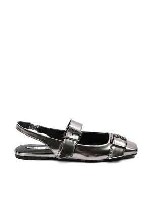 Karl Lagerfeld Leather Ballerina Shoes
