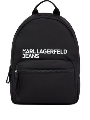 Karl Lagerfeld Jeans Logo-Print Zip-Pocket Backpack
