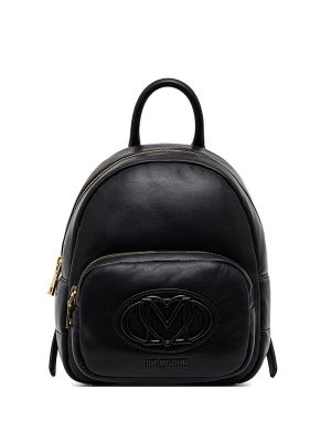 Love Moschino Quilted Logo-Patch Backpack