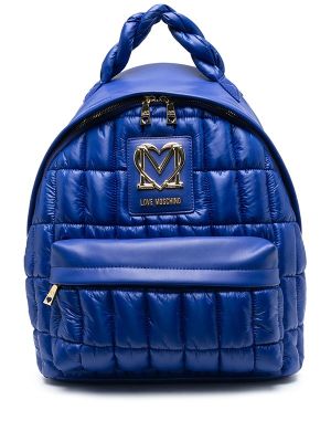 Love Moschino Quilted Braided-Handle Backpack