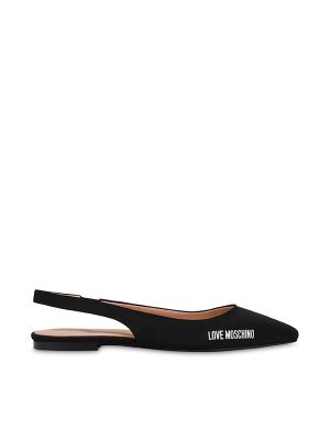 Love Moschino Leather Ballerina 