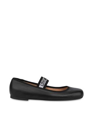 Love Moschino Logo-Strap Ballet 