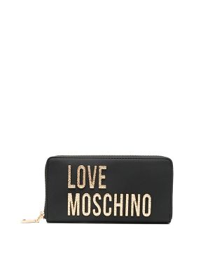 Love Moschino Logo-Plaque Zip-Around Wallet