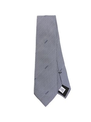 Moschino Striped Silk Tie