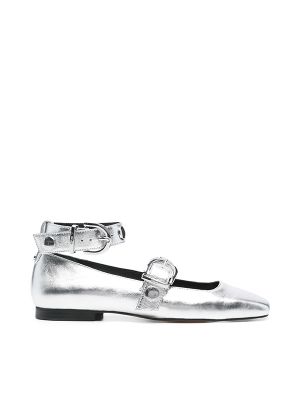 Maje Patent Leather Ballerina Shoes