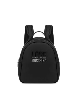 Love Moschino Logo-Appliqué Backpack