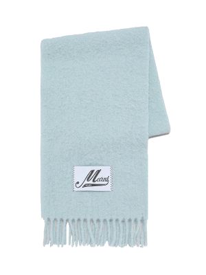 Marni Logo-Patch Knitted Scarf