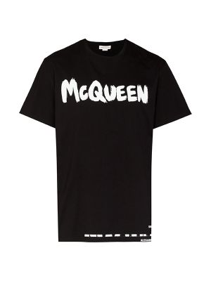Alexander McQueen Logo-Print Cotton T-Shirt