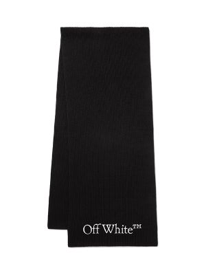 Off-White Bookish Logo-Knit Scarf