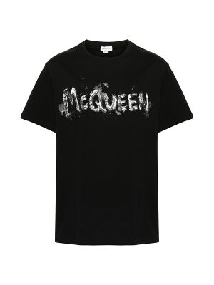 Alexander McQueen Logo-Print Cotton T-Shirt