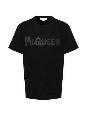 Alexander McQueen Logo-Print Cotton T-Shirt