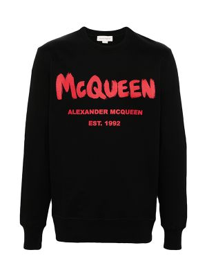 Alexander McQueen Logo-Print Cotton Sweatshirt