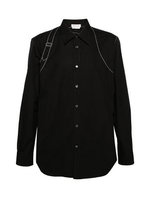 Alexander McQueen Decorative-Stitching Cotton Shirt