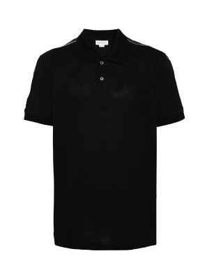 Alexander Mcqueen Logo-Tape Cotton Polo Shirt