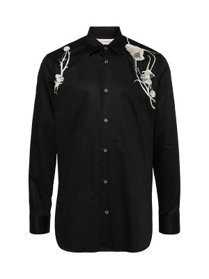 Alexander McQueen Floral-Embroidered Shirt