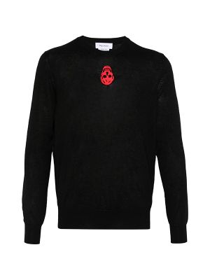 Alexander Mcqueen Inverted Skull-Embroidered Sweater