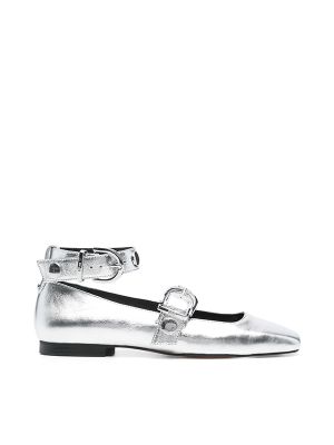 Maje Patent Leather Ballerina Shoes