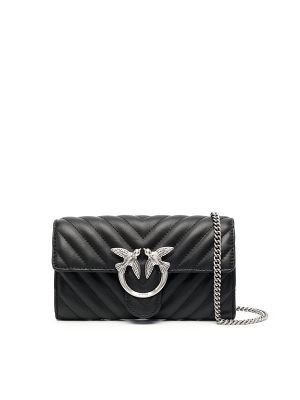 Pinko Love One Quilted Wallet-On-Chain