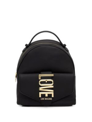 Love Moschino Logo-Plaque Buckle Backpack