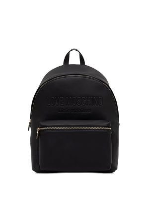 Love Moschino Logo-Embossed Front-Zip Backpack