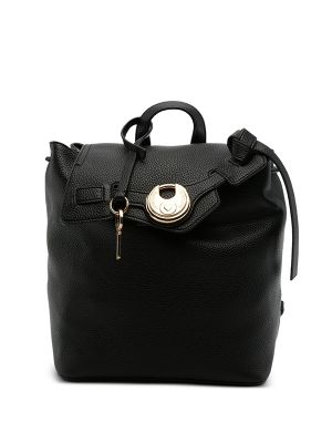 Love Moschino Padlock-Detail Pebbled Backpack