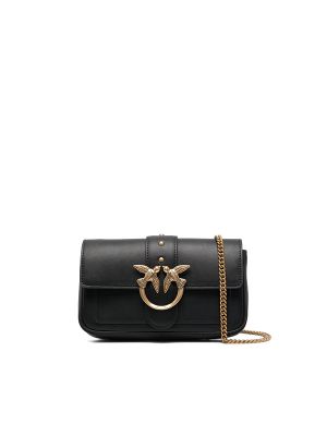 Pinko Love One Pocket Leather Crossbody Bag