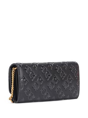 Pinko Mini Diamante Leather Clutch Bag