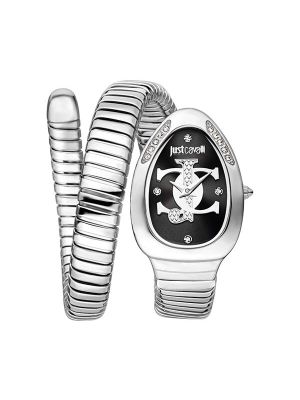 Just Cavalli Signature Snake Ladies Watch 22mm ? Silver/Black