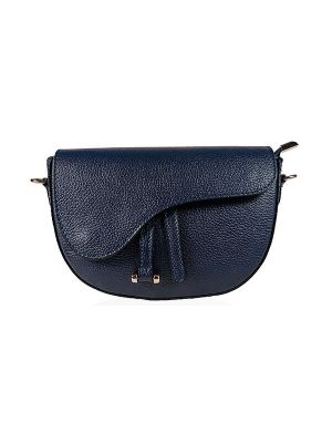 Emilio Masi Saddle Flap Leather Shoulder Bag