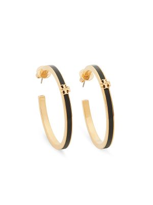 Tory Burch Kira Enamel Hoop Earrings