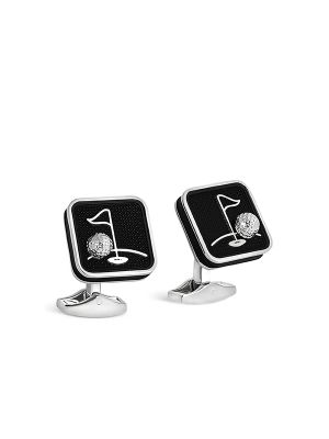 Tateossian Sports Ice Golf Cufflinks