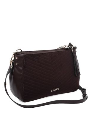 LIU JO Chevron-Quilted Tassel-Detail Shoulder Bag