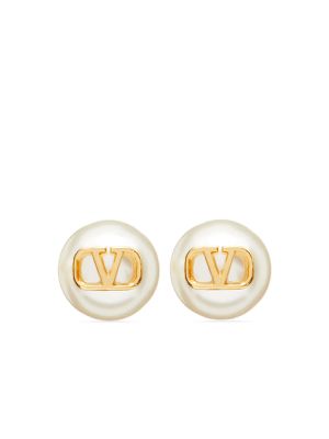 Valentino Garavani Vlogo Signature Pearl Stud Earrings