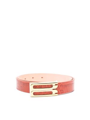 Victoria Beckham Crocodile-Embossed Belt