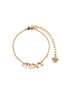 Versace Logo-Lettering Bracelet