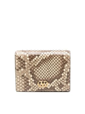 Valentino Garavani Snakeskin-Effect Wallet