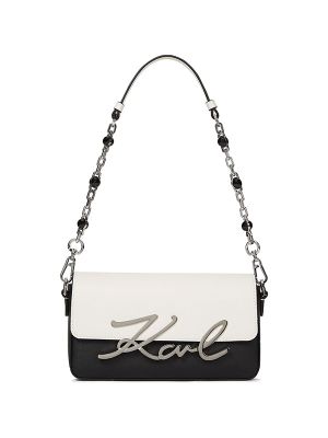 Karl Lagerfeld K/Signature Bead-Embellished Shoulder Bag