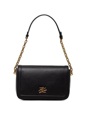 Karl Lagerfeld Logo-Plaque Chain-Link Shoulder Bag