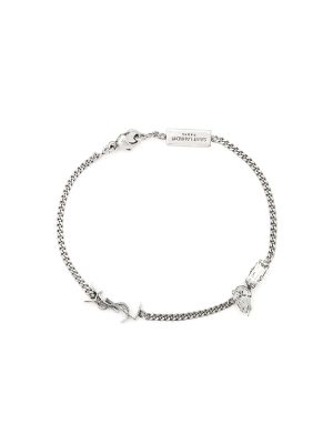 Saint Laurent Monogram-Logo Gemstone Bracelet