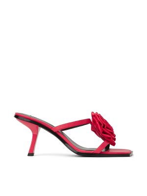 Karl Lagerfeld 85mm Floral-Appliqué Mules