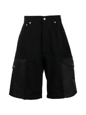 Alexander Mcqueen Hybrid Denim Cargo Shorts